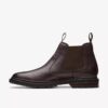 Bottes Chelsea Burchill up en cuir marron foncé pour homme Bottes Chelsea Burchill up en cuir marron foncé pour homme
