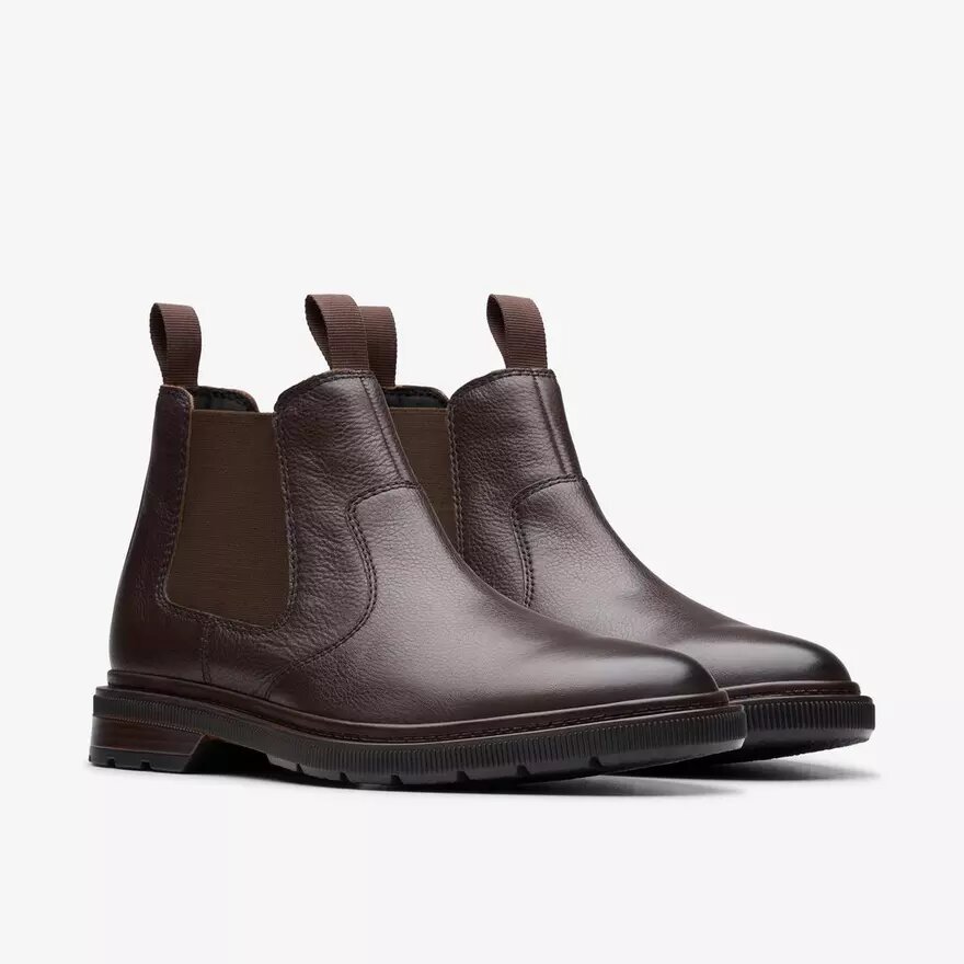 Bottes Chelsea Burchill up en cuir marron foncé pour homme Bottes Chelsea Burchill up en cuir marron foncé pour homme