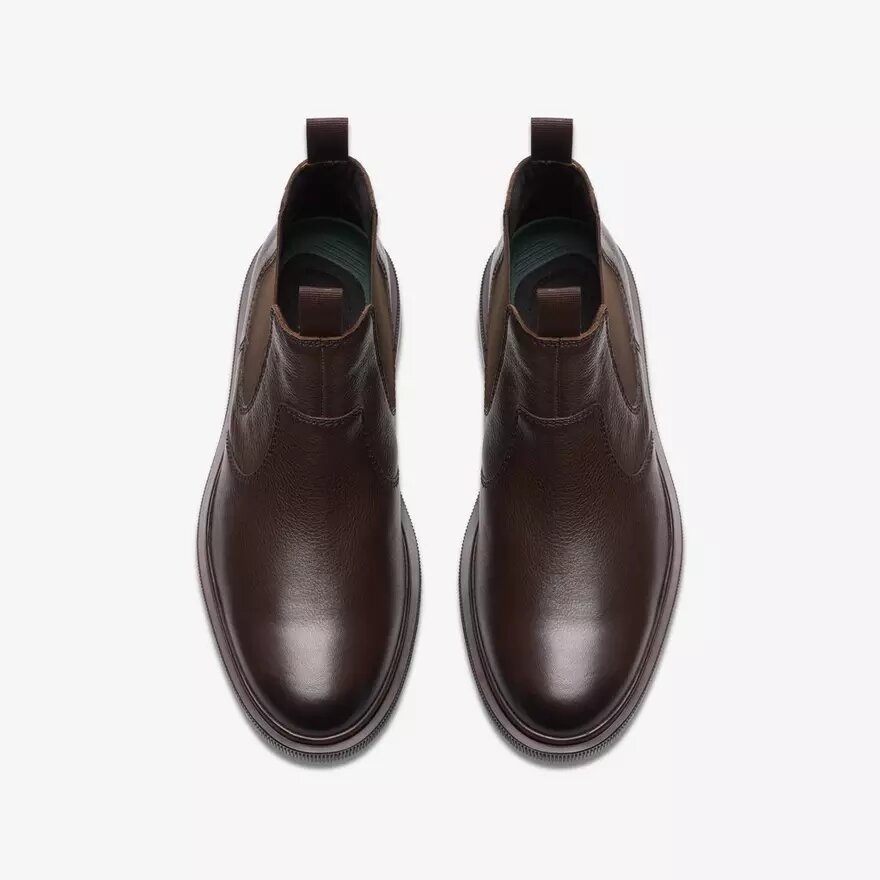 Bottes Chelsea Burchill up en cuir marron foncé pour homme Bottes Chelsea Burchill up en cuir marron foncé pour homme