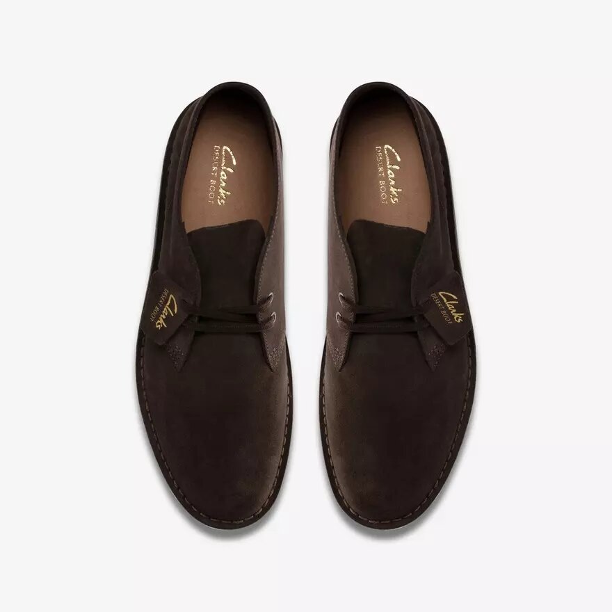 Bottes Desert Boot Evo pour homme en daim marron foncé, style chukka Bottes Desert Boot Evo pour homme en daim marron foncé, style chukka