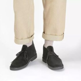 Bottes Desert Boot Evo pour homme en daim noir, style chukka