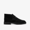 Bottes Desert Boot pour garçon, bottines en daim noir, taille adulte, US Bottes Desert Boot pour garçon, bottines en daim noir, taille adulte, US