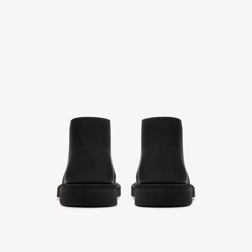 Bottes Desert Boot pour garçons, en cuir noir, grande taille Bottes Desert Boot pour garçons, en cuir noir, grande taille