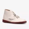 Bottes Desert Boot pour homme en cuir blanc