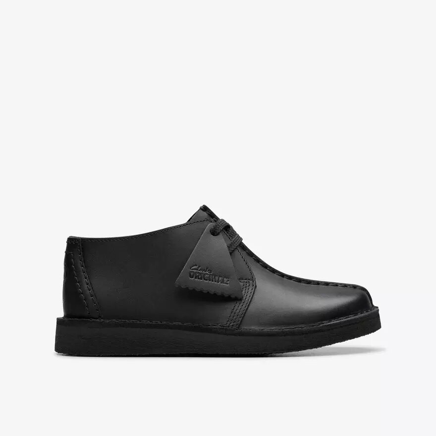 Bottes Desert Trek pour enfants – Modèle plus grand en cuir noir Bottes Desert Trek pour enfants – Modèle plus grand en cuir noir