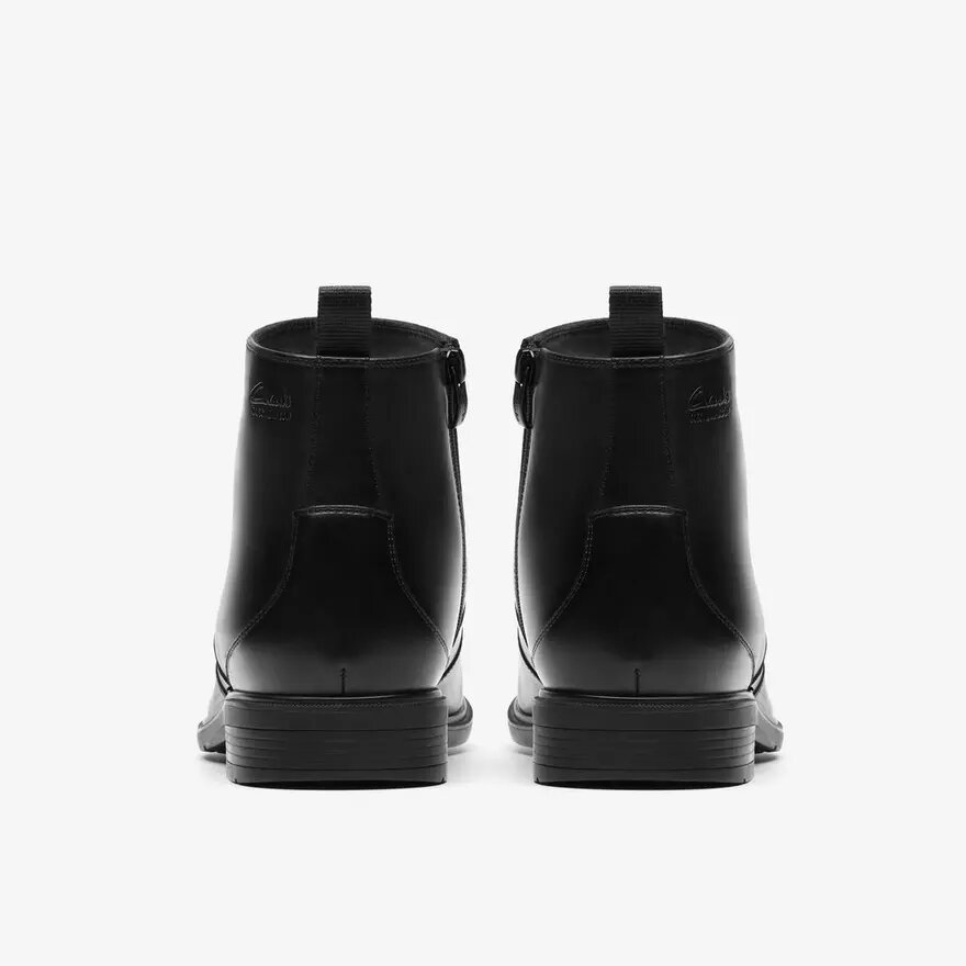 Bottes habillées Steadwell Zip en cuir noir pour homme Bottes habillées Steadwell Zip en cuir noir pour homme