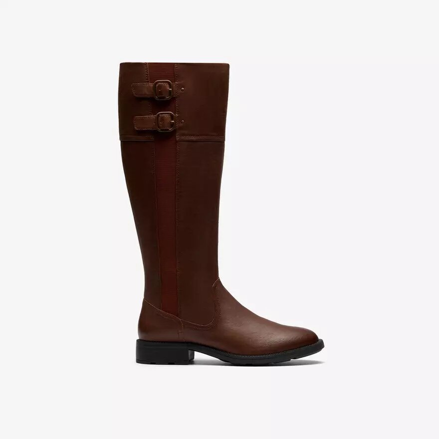 Bottes hautes Adalynn Hope en cuir British Tan pour femme Bottes hautes Adalynn Hope en cuir British Tan pour femme