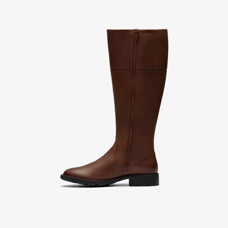 Bottes hautes Adalynn Hope en cuir British Tan pour femme Bottes hautes Adalynn Hope en cuir British Tan pour femme