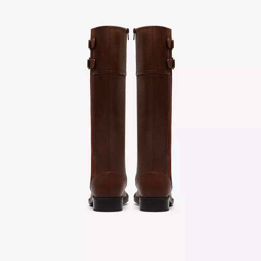 Bottes hautes Adalynn Hope en cuir British Tan pour femme Bottes hautes Adalynn Hope en cuir British Tan pour femme