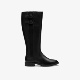 Bottes hautes en cuir noir Adalynn Hope pour femme Bottes hautes en cuir noir Adalynn Hope pour femme