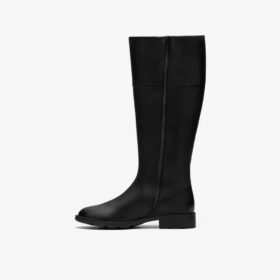 Bottes hautes en cuir noir Adalynn Hope pour femme Bottes hautes en cuir noir Adalynn Hope pour femme