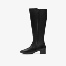 Bottes hautes en cuir noir Iridessa Glow pour femme Bottes hautes en cuir noir Iridessa Glow pour femme
