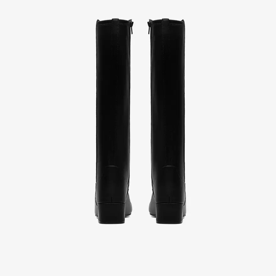 Bottes hautes en cuir noir Iridessa Glow pour femme Bottes hautes en cuir noir Iridessa Glow pour femme