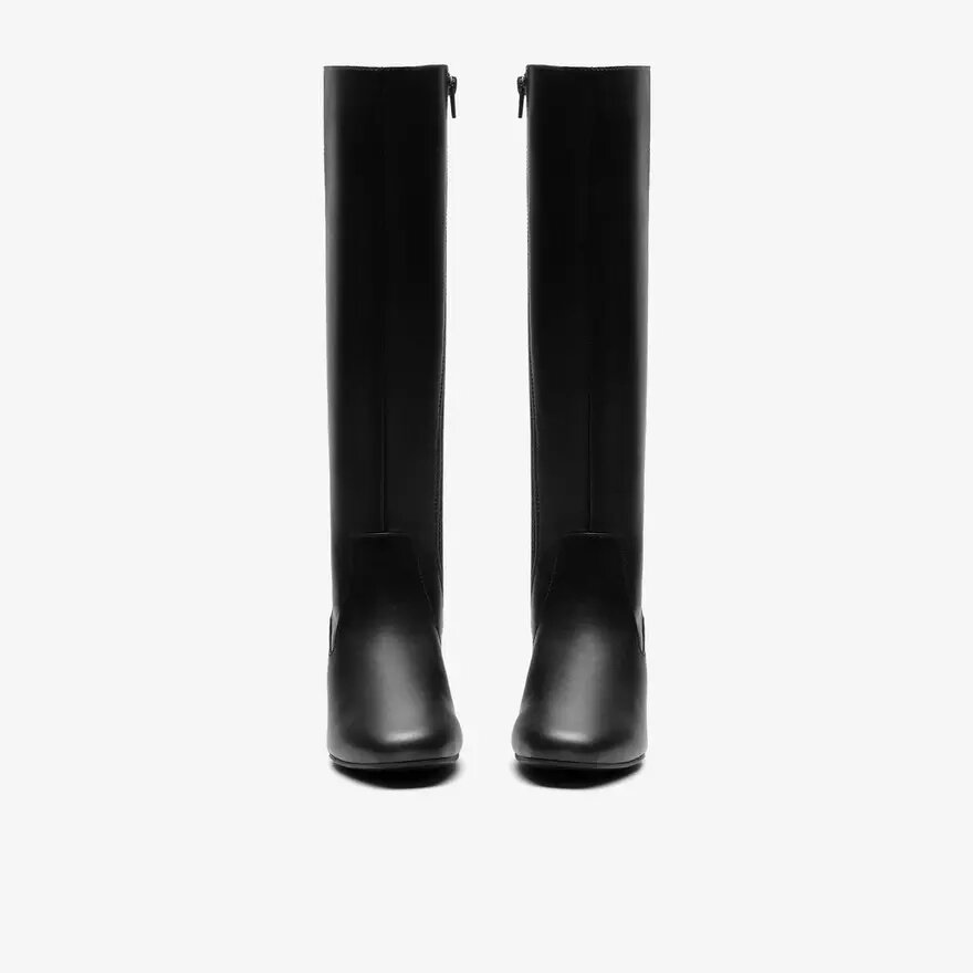 Bottes hautes en cuir noir Iridessa Glow pour femme Bottes hautes en cuir noir Iridessa Glow pour femme