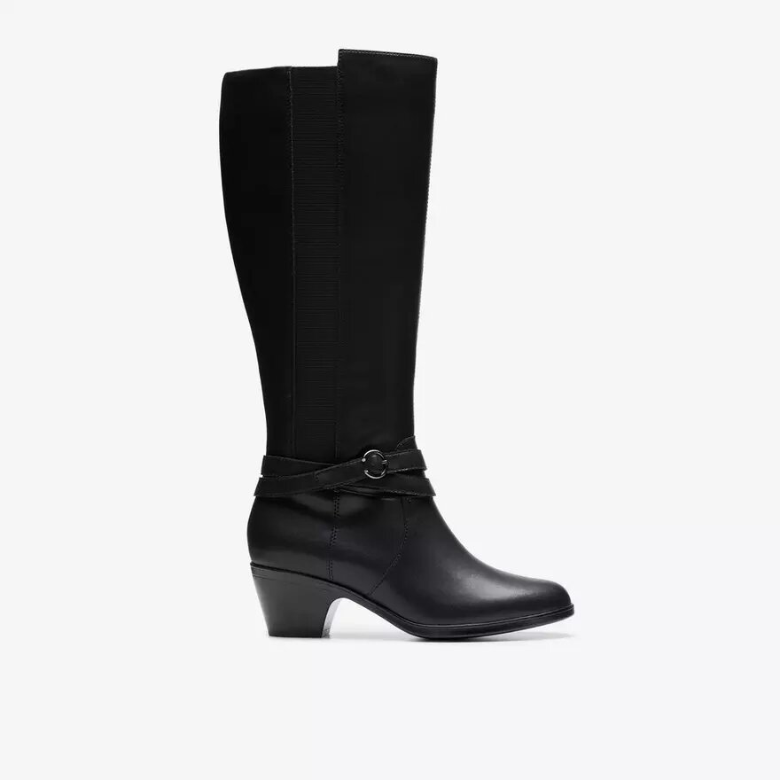 Bottes hautes jusqu’aux genoux Emily 2 Dream en cuir noir pour femme Bottes hautes jusqu’aux genoux Emily 2 Dream en cuir noir pour femme
