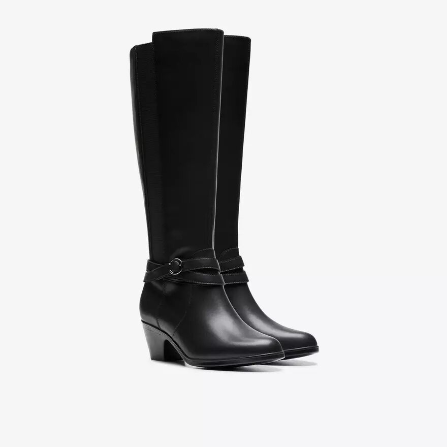 Bottes hautes jusqu’aux genoux Emily 2 Dream en cuir noir pour femme Bottes hautes jusqu’aux genoux Emily 2 Dream en cuir noir pour femme