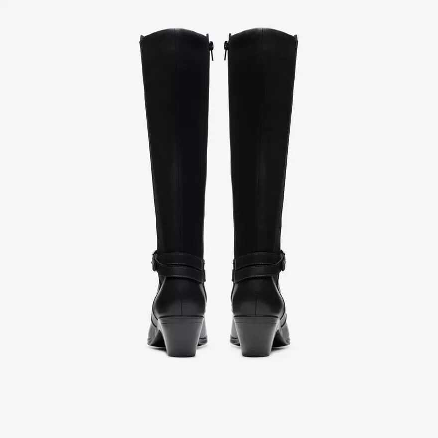 Bottes hautes jusqu’aux genoux Emily 2 Dream en cuir noir pour femme Bottes hautes jusqu’aux genoux Emily 2 Dream en cuir noir pour femme