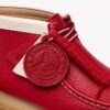 Bottes Walla Rb pour homme en cuir rouge Wallabees