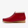 Bottes Walla Rb pour homme en cuir rouge Wallabees