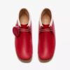 Bottes Walla Rb pour homme en cuir rouge Wallabees