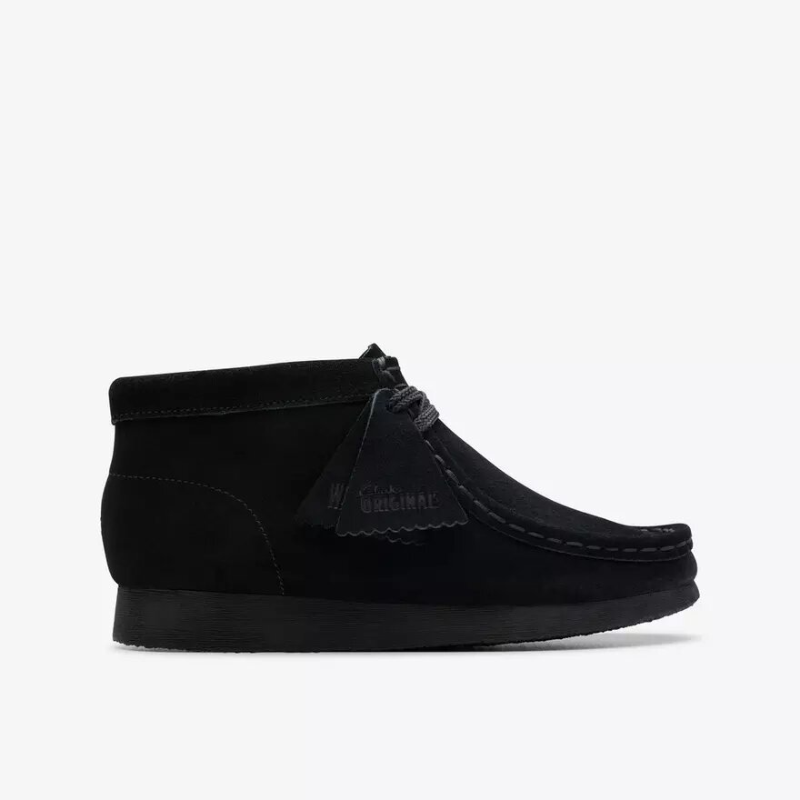 Bottes Wallabee pour enfants – Bottes en daim noir pour les plus grands Bottes Wallabee pour enfants – Bottes en daim noir pour les plus grands