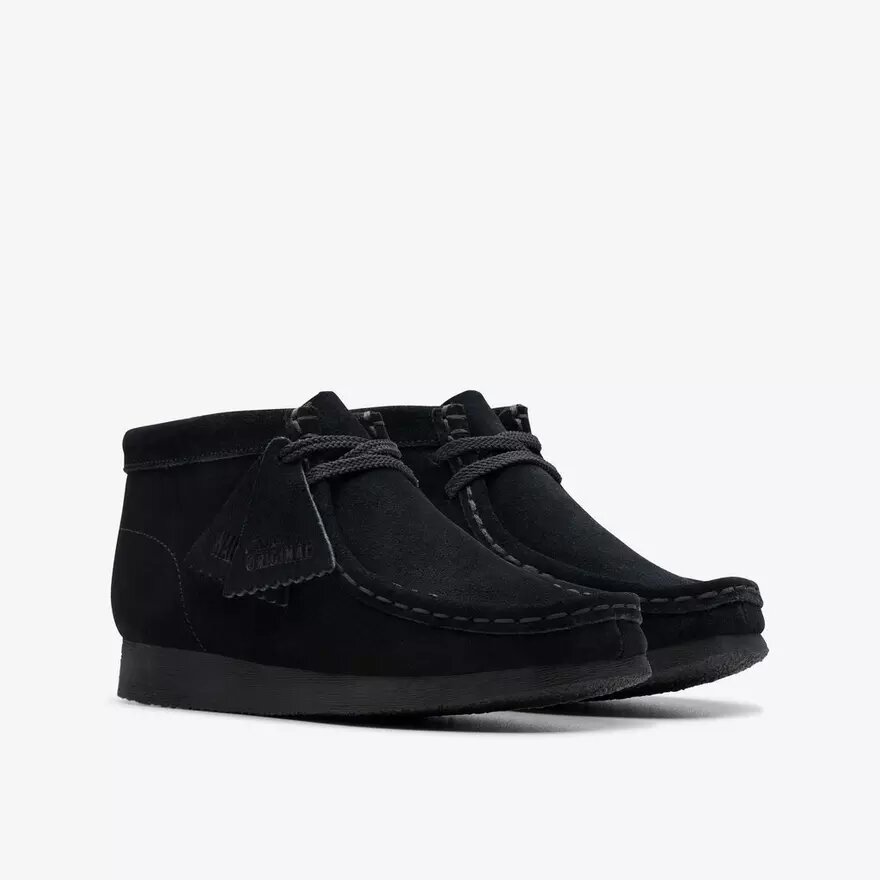 Bottes Wallabee pour enfants – Bottes en daim noir pour les plus grands Bottes Wallabee pour enfants – Bottes en daim noir pour les plus grands