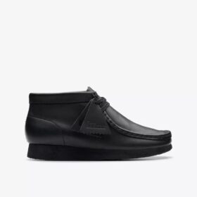 Bottes Wallabee pour enfants – Modèle Wallabee en cuir noir pour les plus grands