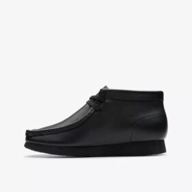 Bottes Wallabee pour enfants – Modèle Wallabee en cuir noir pour les plus grands