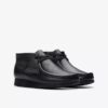 Bottes Wallabee pour enfants – Modèle Wallabee en cuir noir pour les plus grands Bottes Wallabee pour enfants – Modèle Wallabee en cuir noir pour les plus grands