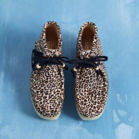 Bottes Wallabee pour femme à imprimé léopard