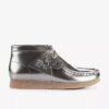 Bottes Wallabee pour garçon Wallabees en cuir verni argenté pour grands enfants