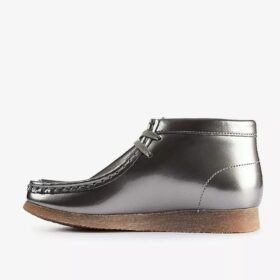 Bottes Wallabee pour garçon Wallabees en cuir verni argenté pour grands enfants