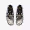 Bottes Wallabee pour garçon Wallabees en cuir verni argenté pour grands enfants