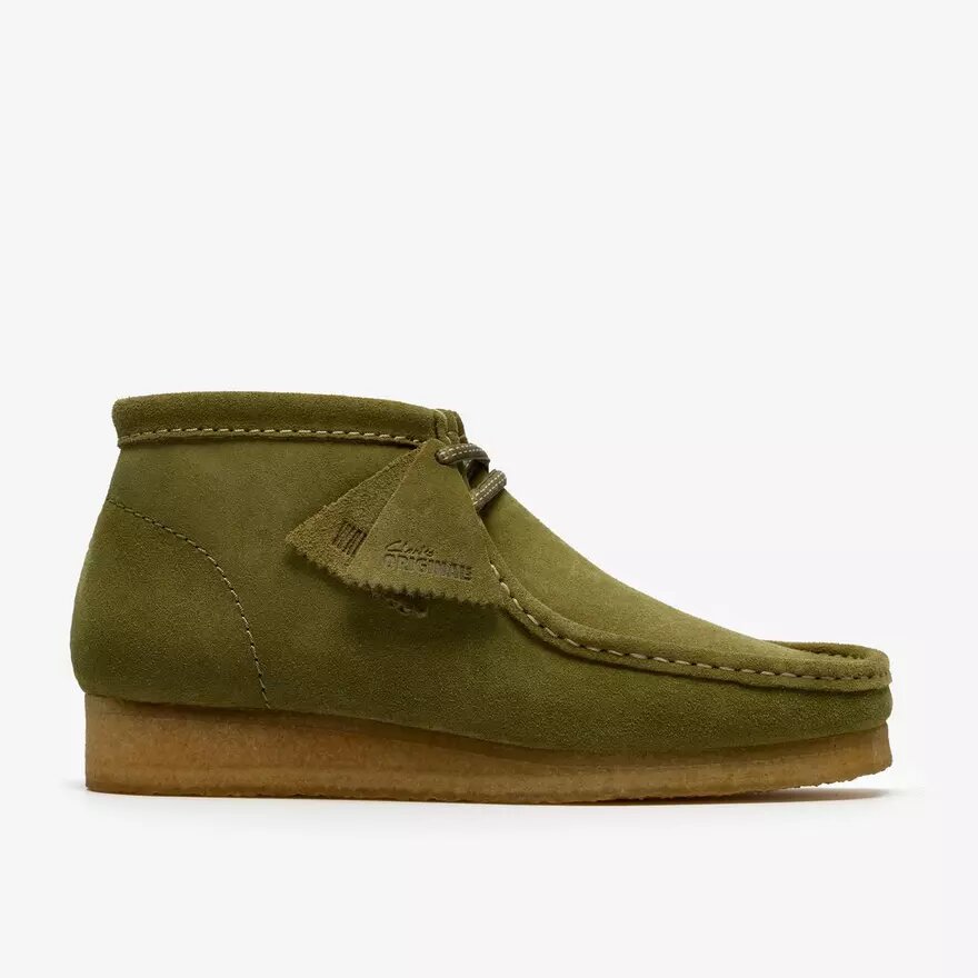 Bottes Wallabee pour homme en daim vert Bottes Wallabee pour homme en daim vert