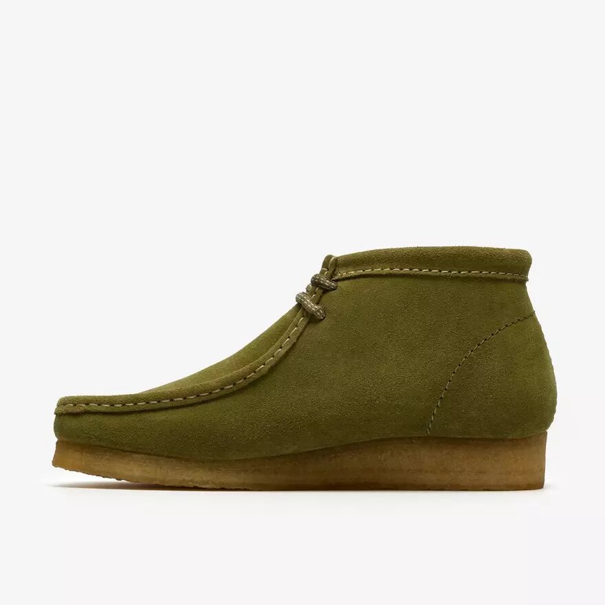 Bottes Wallabee pour homme en daim vert Bottes Wallabee pour homme en daim vert