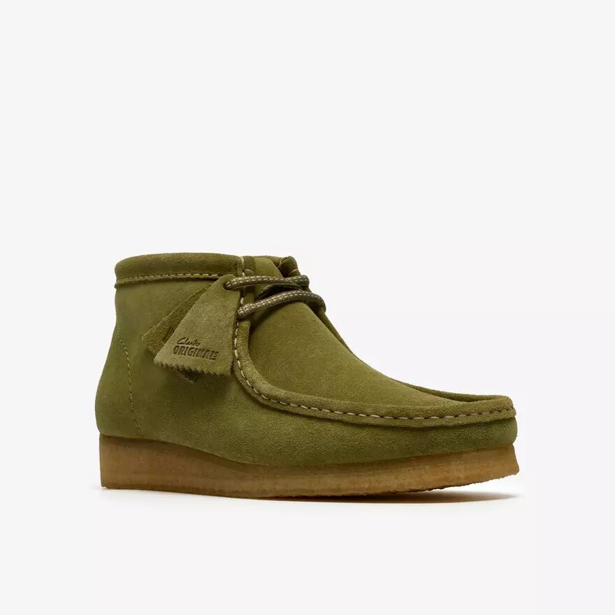 Bottes Wallabee pour homme en daim vert Bottes Wallabee pour homme en daim vert
