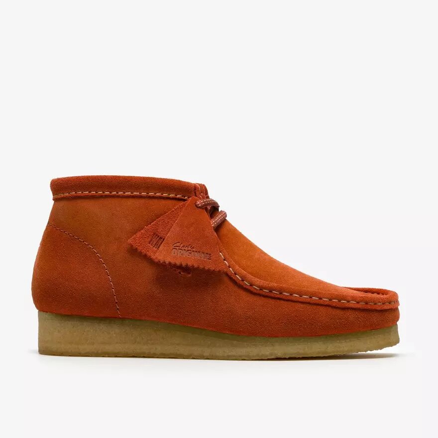 Bottes Wallabee pour homme Wallabees en daim orange Bottes Wallabee pour homme Wallabees en daim orange