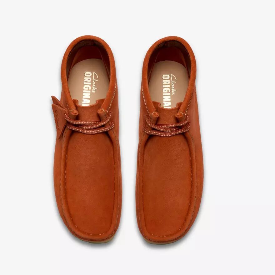 Bottes Wallabee pour homme Wallabees en daim orange Bottes Wallabee pour homme Wallabees en daim orange