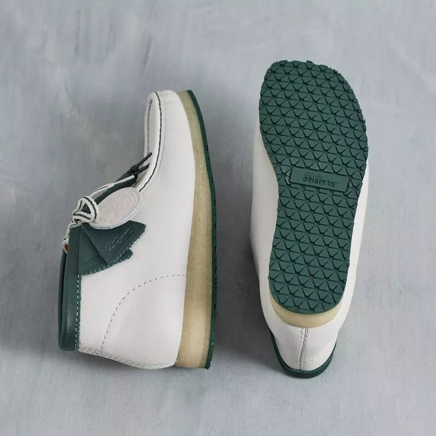 Bottes Wallabees Rb pour homme en cuir blanc Bottes Wallabees Rb pour homme en cuir blanc