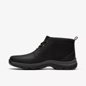 Bottes Walpath Chaussures Chukka en cuir noir pour homme