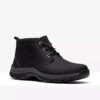 Bottes Walpath Chaussures Chukka en cuir noir pour homme