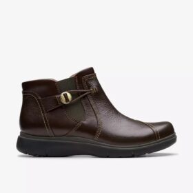 Bottines Certina Joy en cuir marron foncé pour femme