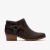 Bottines Danyelle Gema pour femme en cuir huilé taupe Bottines Danyelle Gema pour femme en cuir huilé taupe
