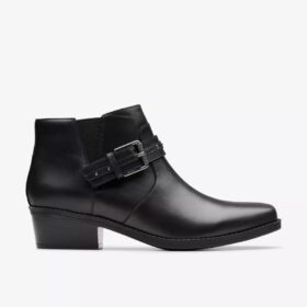 Bottines Danyelle Wish en cuir noir pour femme