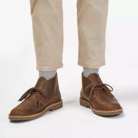 Bottines Desert Boot Evo pour homme en cuir ciré « Beeswax » – États-Unis