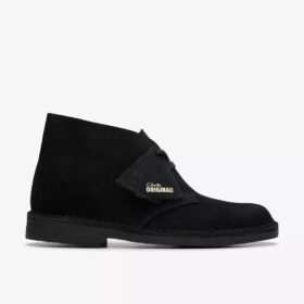 Bottines desert pour femme en daim noir – États-Unis