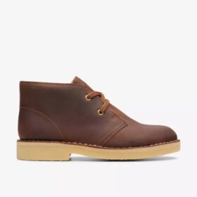 Bottines desert pour garçons – Bottines desert en cuir ciré pour enfants – Nous