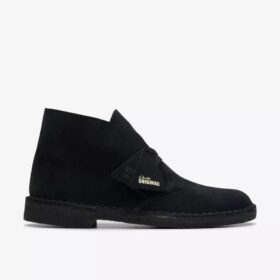 Bottines desert pour homme en daim noir – États-Unis