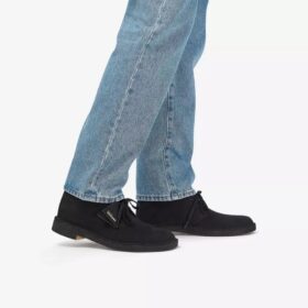 Bottines desert pour homme en daim noir – États-Unis