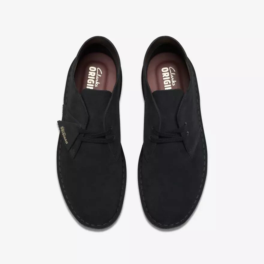 Bottines desert pour homme en daim noir – États-Unis Bottines desert pour homme en daim noir – États-Unis